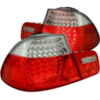 Thumbnail for ANZO 2000-2003 BMW 3 Series E46 LED Taillights Red/Clear