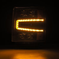 Thumbnail for AlphaRex 04-15 Chevy 1500HD NOVA-Series LED Proj Headlights Black w/Activ Light/Seq Signal & SB DRL