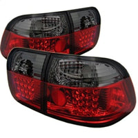 Thumbnail for Spyder Honda Civic 96-98 4Dr LED Tail Lights Red Smoke ALT-YD-HC96-4D-LED-RS