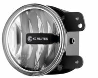 Thumbnail for KC HiLiTES 07-09 Jeep JK 4in. Gravity G4 LED Light 10w SAE/ECE Clear Fog Beam (Pair Pack System)