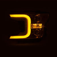 Thumbnail for ANZO 18-19 Ford F-150 Projector Headlights w/Plank Style Switchback Chrome w/Amber
