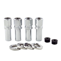 Thumbnail for McGard Hex Lug Nut (Drag Racing X-Long Shank) 7/16-20 / 13/16 Hex / 2.475in. Length (4-Pk) - Chrome