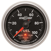 Thumbnail for Autometer Sport-Comp II 52mm 0-100 PSI Fuel Pressure Gauge