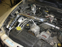 Thumbnail for Injen 00-04 Dakota 4.7L V8 (w/o Cruise Control) Power-Flow (incl. Diamond plate heat shield) Wrinkle