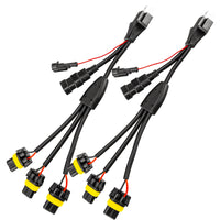 Thumbnail for Oracle Vector H4 Headlight Wiring Harness (Pair- Euro Export Model) SEE WARRANTY