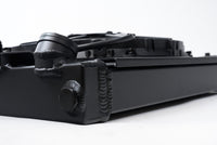 Thumbnail for CSF Universal Half Radiator w/-16AN & Slip-On Fittings/12in SPAL Fan & Shroud - Black Finish