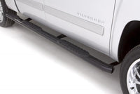 Thumbnail for Lund 07-17 Chevy Silverado 1500 Ext. Cab (6.5ft. Bed) 5in. Oval WTW Steel Nerf Bars - Black