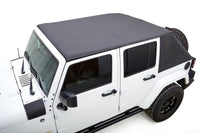 Thumbnail for Rugged Ridge 07-18 Jeep Wrangler JKU 4 Dr Black Diamond Stitch Cloth Voyager Top