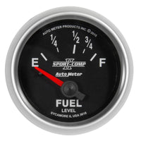 Thumbnail for Autometer Sport-Comp II Gauge Fuel Level 2 1/16in 16e To 158f Elec Sport-Comp II