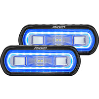 Thumbnail for Rigid Industries SR-L Series Surface Mount LED Spreader Pair w/ Blue Halo - Universal