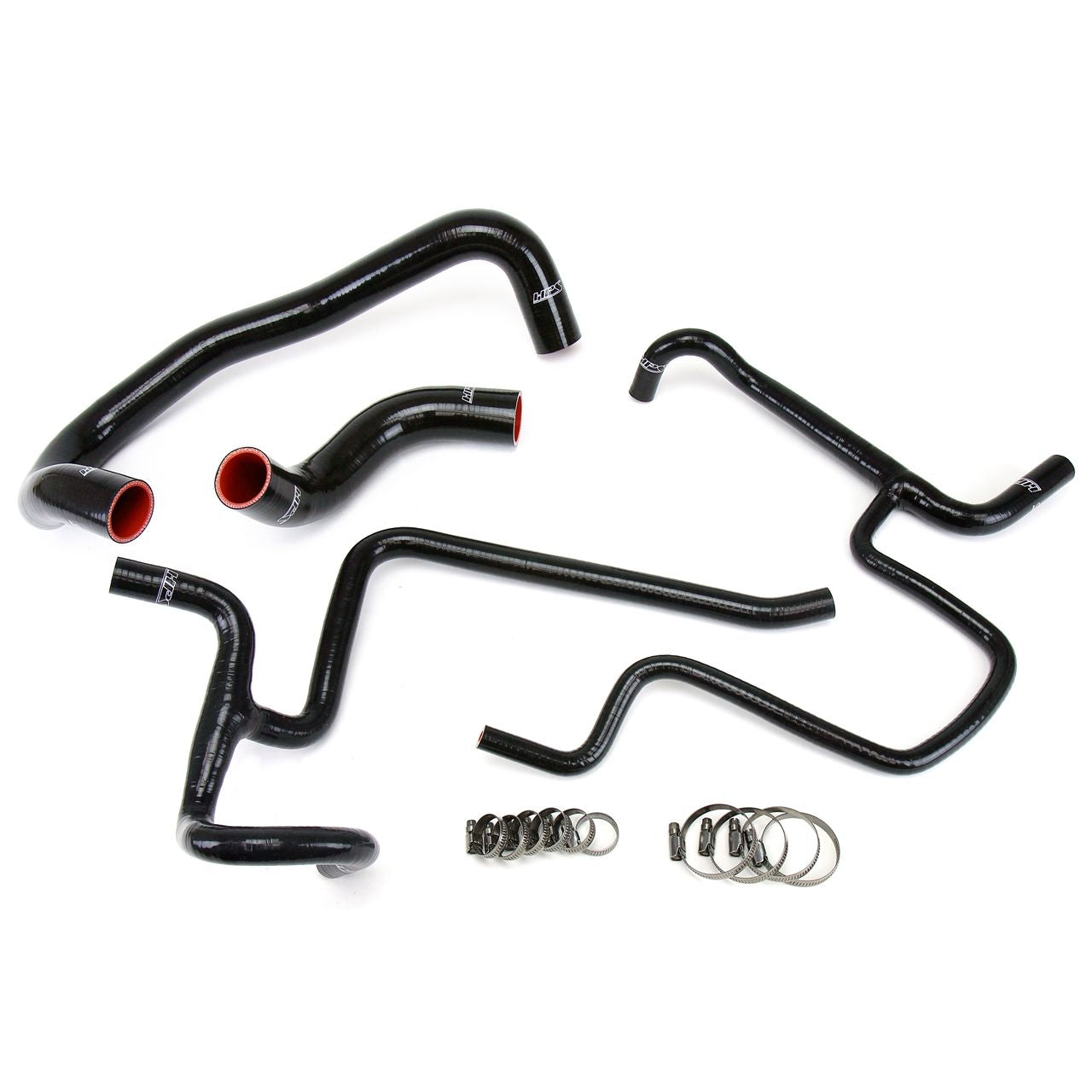 HPS Black Reinforced Silicone Radiator + Heater Hose Kit for Chrysler 2005-2010 300C SRT8 6.1L V8
