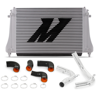 Thumbnail for Mishimoto 2015+ VW MK7 Golf TSI / GTI / R Performance Intercooler Kit w/ Pipes (Polished)