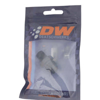 Thumbnail for DeatschWerks 8AN Male Flare to 1/4in Male NPT Adapter - Anodized Matte Black