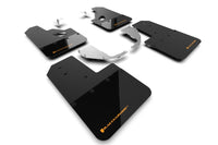 Thumbnail for Rally Armor 21-24 Ford Bronco (Steel Bmpr + RR- NO Rptr/Sprt) Blk Mud Flap w/Cy Orange Logo