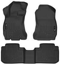 Thumbnail for Husky Liners 14 Subaru Forester Weatherbeater Black Front & 2nd Seat Floor Liners