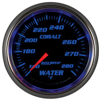 Thumbnail for Autometer Cobalt 66.7mm 140-280 degree F. Water Temprature  Gauge