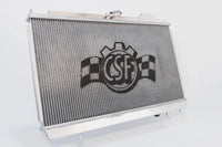 Thumbnail for CSF 96-07 Mitsubishi Evo 4/5/6/7/8/9 Full-Slim Radiator w/12in Fan & Shroud/-16AN & Slip On Fitting