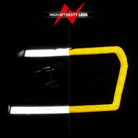 Thumbnail for ANZO 2005-2007 Jeep Grand Cherokee Projector Headlights w/ Light Bar Switchback Black Housing