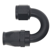 Thumbnail for DeatschWerks 10AN Female Flare Swivel 180-Degree Hose End PTFE - Anodized Matte Black
