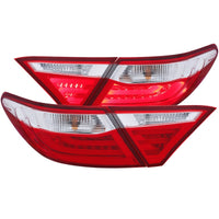 Thumbnail for ANZO 2015-2016 Toyota Camry LED Taillights Red/Clear