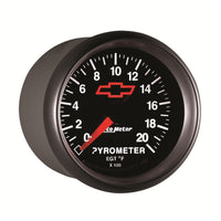 Thumbnail for AutoMeter Gauge Pyrometer (Egt) 2-1/16in. 2000 Deg. F Stepper Motor Chevy Red Bowtie Black