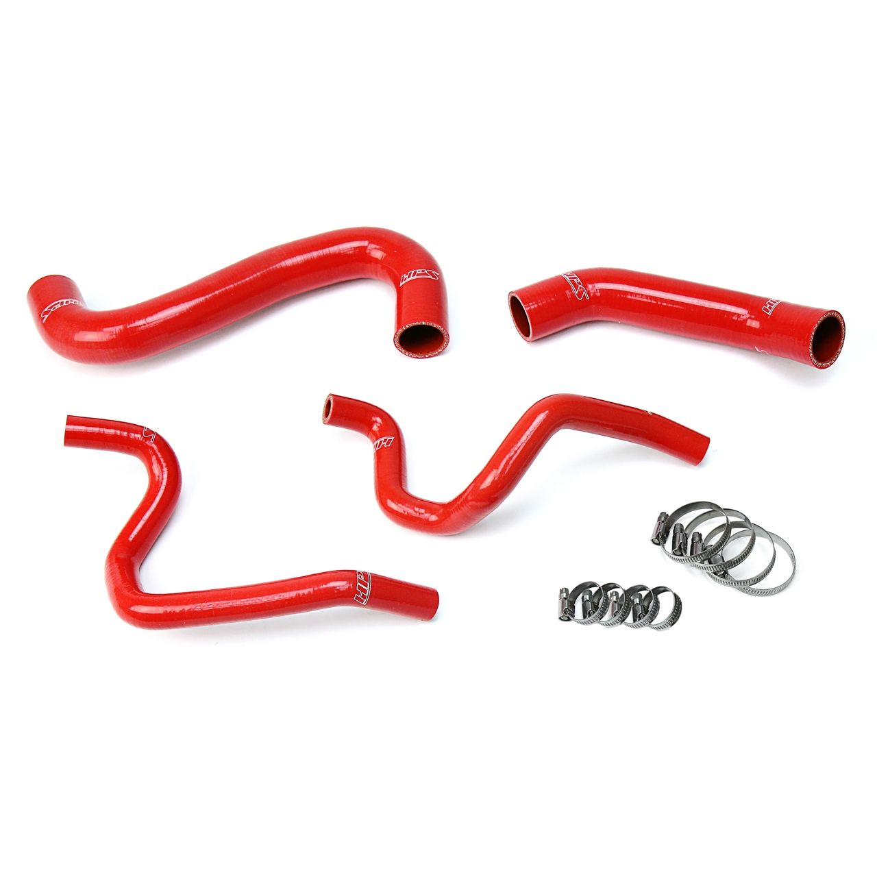 HPS Red Reinforced Silicone Radiator + Heater Hose Kit for Subaru 2002 Impreza 2.5L Non Turbo Left Hand Drive