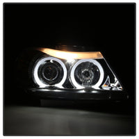 Thumbnail for Spyder BMW E90 3-Series 06-08 Projector LED Halo Amber Reflctr Rplc Bulb Chrm PRO-YD-BMWE9005-AM-C