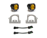 Thumbnail for Baja Designs 21+ Ford Bronco Sport S1 WC LED Fog Pocket Light Kit - Amber