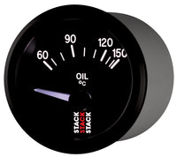 Thumbnail for Autometer Stack 52mm 60-150 Deg C M10 Male Electric Oil Temp Gauge - Black