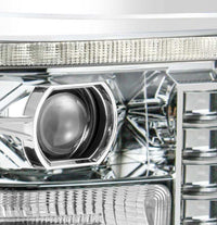 Thumbnail for AlphaRex 11-16 Ford F-250 SD PRO-Series Projector Headlights Plank Style Design Chrome w/Seq Signal