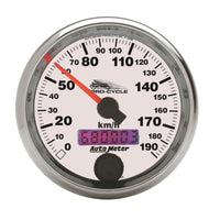 Thumbnail for Autometer Pro-Cycle Gauge Speedo 2 5/8in 190 Kmh Elec White