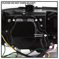 Thumbnail for Spyder BMW E90 3-Series 06-08 4DR V2 Headlights - HID Only - Black PRO-YD-BMWE9005V2-HID-DRL-BK
