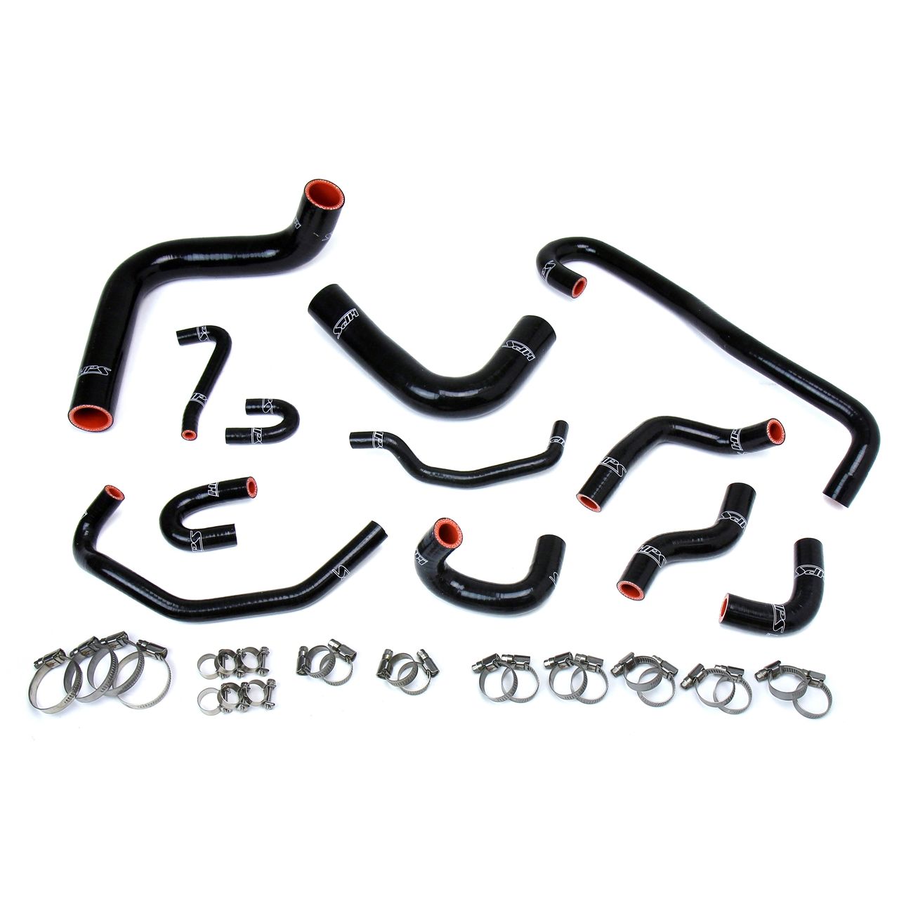 HPS Reinforced Black Silicone Radiator + Heater Hose Kit Coolant for Toyota 89-92 4Runner 3.0L V6 Left Hand Drive