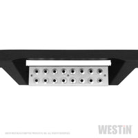 Thumbnail for Westin 2019 Chevrolet Silverado/Sierra 1500 Crew Cab Drop Nerf Step Bars - Textured Black
