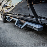 Thumbnail for Westin 19-20 Chevrolet Silverado / GMC Sierra 1500 Double Cab HDX Drop Nerf Step Bars - Textured Blk