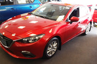 Thumbnail for Rally Armor 14-18 Mazda3 Red UR Mud Flap w/White Logo