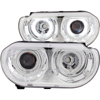 Thumbnail for ANZO 2008-2014 Dodge Challenger Projector Headlights w/ Halo Chrome (CCFL)
