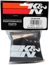 Thumbnail for K&N Precharger Tapered Air Filter Wrap Black 6in Height / 6in Diameter