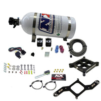Thumbnail for Nitrous Express 4150 Single Entry Crossbar Nitrous Plate Kit Pro-Power (100-500HP) w/10lb Bottle