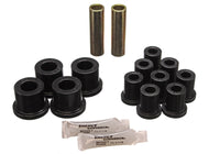 Thumbnail for Energy Suspension 70-72 Dodge Charger (w/ 1-1/2in Main Eye) Black Rear Leaf Spring Bushing Set