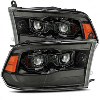Thumbnail for AlphaRex 09-18 Dodge Ram 1500 PRO-Series Projector Headlights Plank Style Alpha Blk w/Seq Signal/DRL