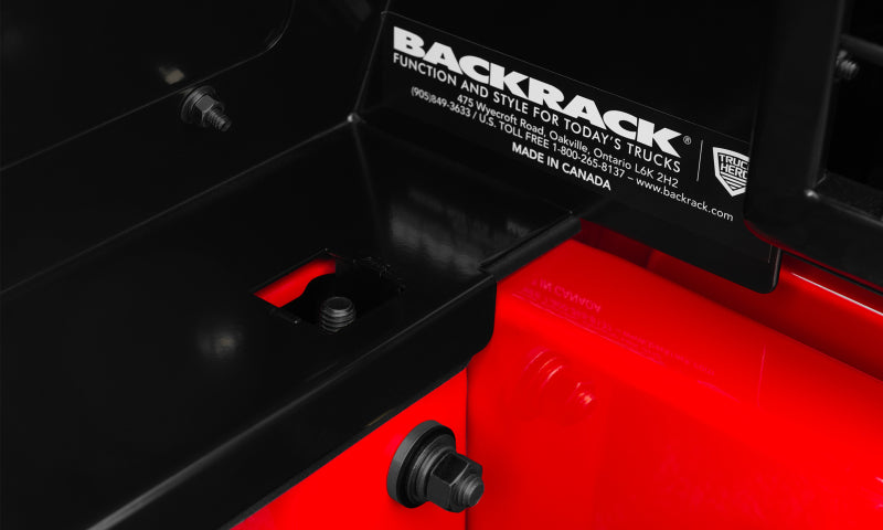 BackRack 15-23 Ford F-150 14-Gauge Steel Trace Rack w/ Hardware Kit - Black