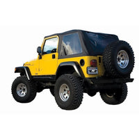 Thumbnail for Rampage 1997-2006 Jeep Wrangler(TJ) Excludes LJ Unlimited Frameless Soft Top Kit - Black Diamond