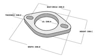 Thumbnail for Vibrant 2-Bolt T304 SS Exhaust Flanges (3in I.D.) - 5 Flange Bulk Pack