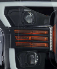 Thumbnail for AlphaRex 18-19 Ford F-150 PRO-Series Proj Headlights Plank Style Gloss Blk w/Activ Light/Seq Signal