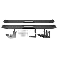 Thumbnail for Westin 18-20 Jeep Wrangler JL Unlimited 4DR PRO TRAXX 5 Oval Nerf Step Bars - Textured Black