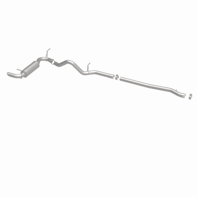 MagnaFlow 12-14 Jeep Wrangler 4dr Single Straight Rear P/S Exit Stainless C/B Performance Exhaust
