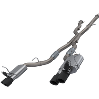 Thumbnail for 2018-2022 Jeep Grand Cherokee Trackhawk QTP Screamer Cat Back Black Tips