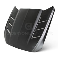 Thumbnail for Anderson Composites 15-16 Ford Mustang (Excl. GT350/GT350R) Fiberglass Heat Extractor Hood