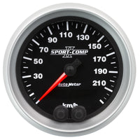 Thumbnail for Autometer Sport-Comp II 3-3/8in. 0-225KM/H (GPS) Speedometer Gauge